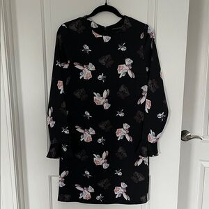Banana Republic Black Floral Dress